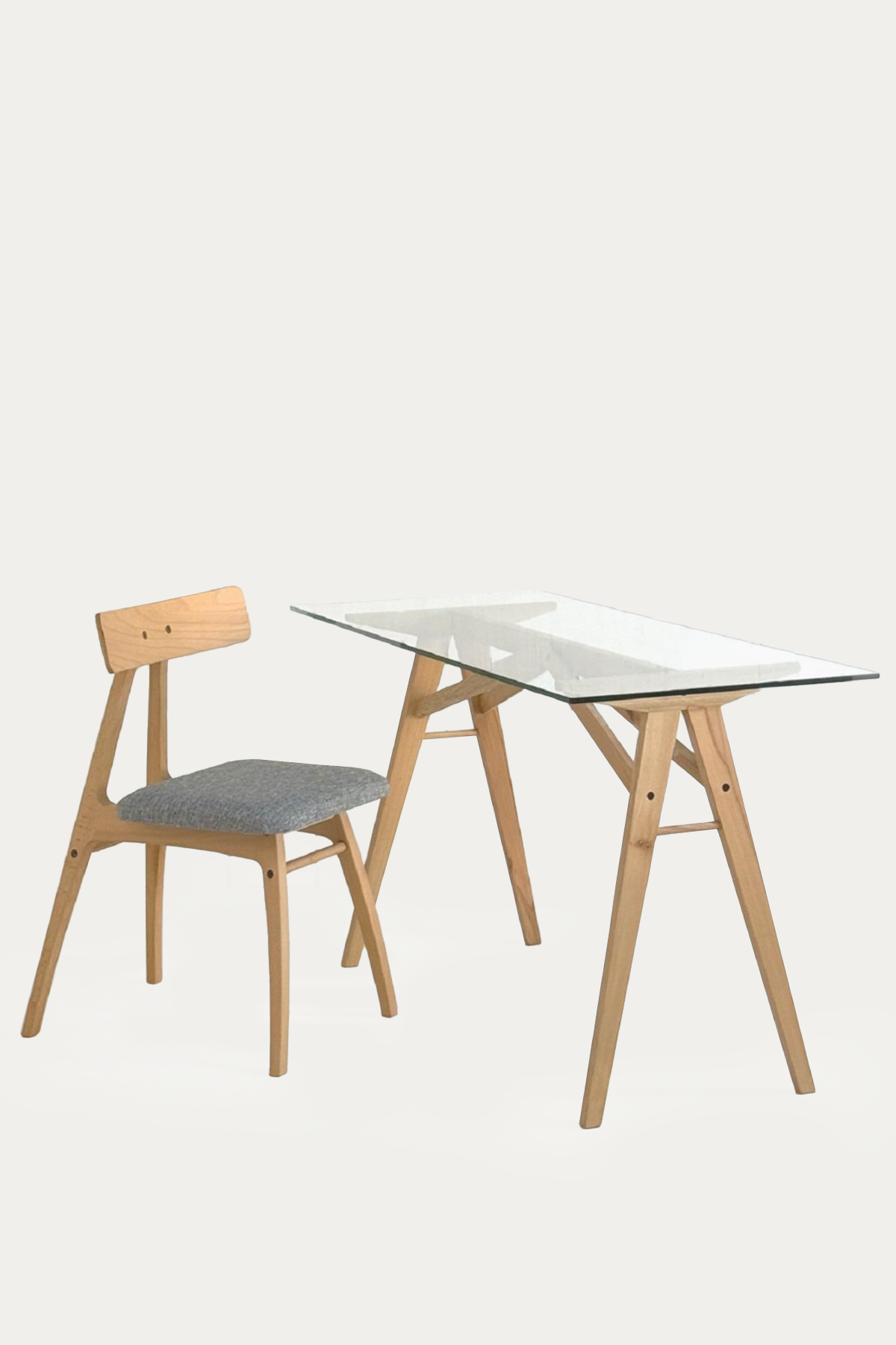 Atelier Masif Kayın Ahşap Çalışma Masası